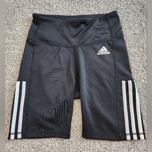 Adidas Women's Black and White Athletic Shorts